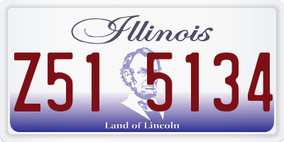IL license plate Z515134