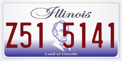 IL license plate Z515141