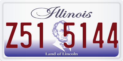 IL license plate Z515144