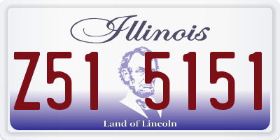 IL license plate Z515151