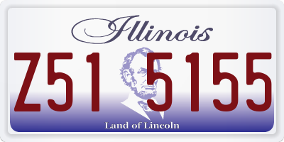 IL license plate Z515155