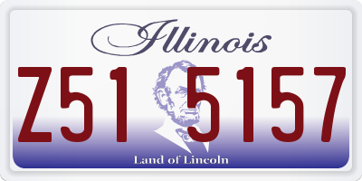 IL license plate Z515157