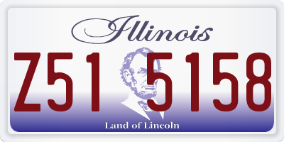 IL license plate Z515158
