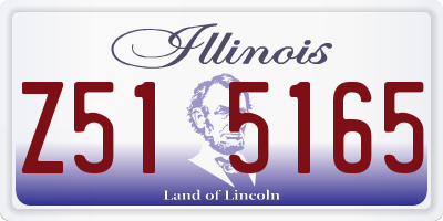 IL license plate Z515165