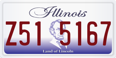 IL license plate Z515167