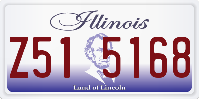 IL license plate Z515168