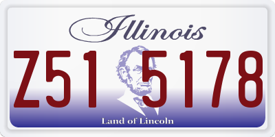 IL license plate Z515178