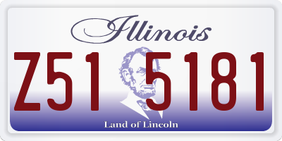 IL license plate Z515181
