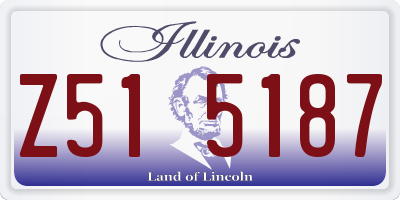 IL license plate Z515187