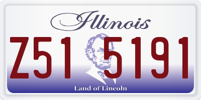 IL license plate Z515191