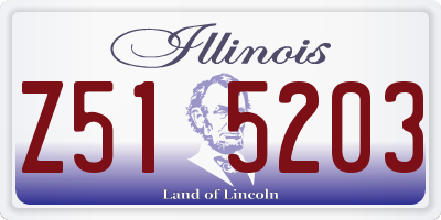 IL license plate Z515203
