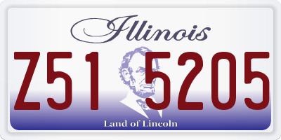IL license plate Z515205