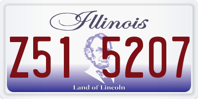 IL license plate Z515207