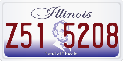 IL license plate Z515208