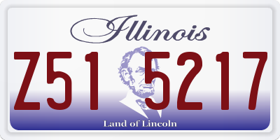 IL license plate Z515217
