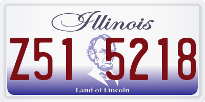IL license plate Z515218