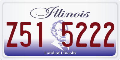 IL license plate Z515222