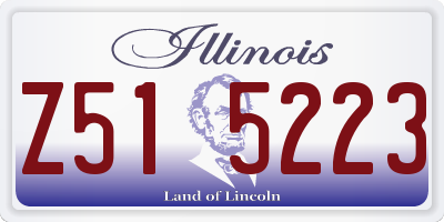 IL license plate Z515223