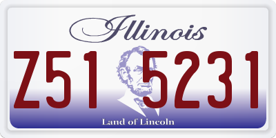 IL license plate Z515231
