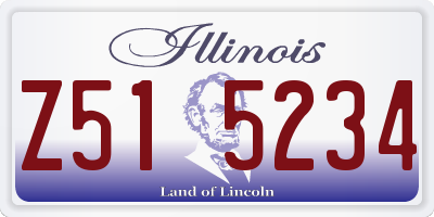 IL license plate Z515234