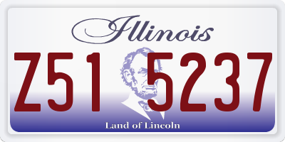 IL license plate Z515237