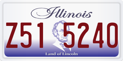 IL license plate Z515240