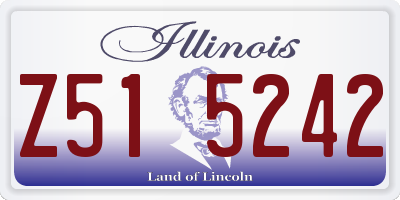 IL license plate Z515242