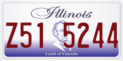 IL license plate Z515244