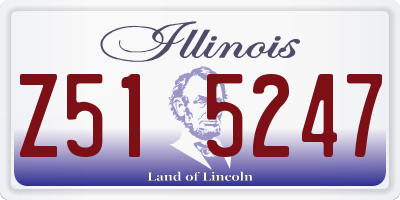 IL license plate Z515247