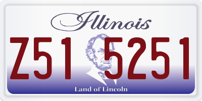 IL license plate Z515251