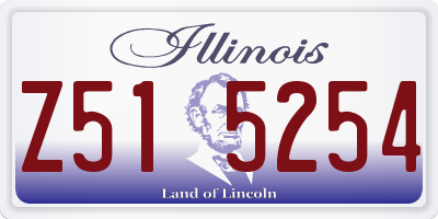 IL license plate Z515254