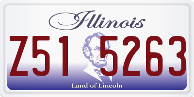 IL license plate Z515263
