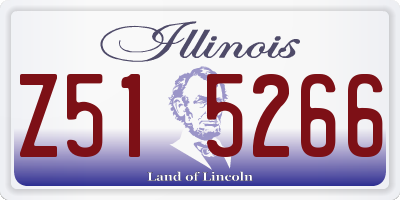 IL license plate Z515266