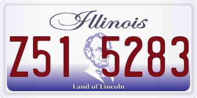 IL license plate Z515283