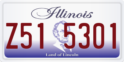 IL license plate Z515301