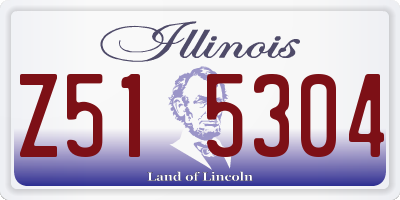IL license plate Z515304