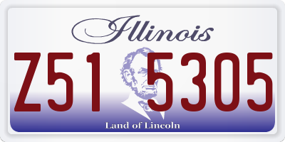 IL license plate Z515305
