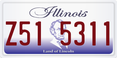 IL license plate Z515311