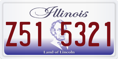 IL license plate Z515321