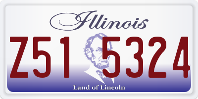 IL license plate Z515324