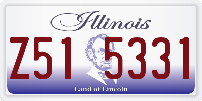 IL license plate Z515331