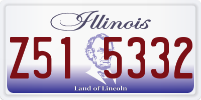 IL license plate Z515332