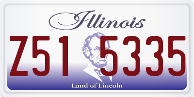 IL license plate Z515335