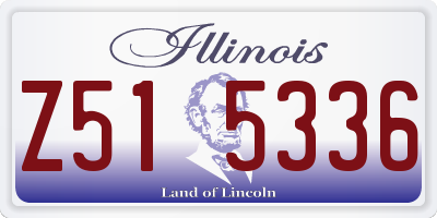 IL license plate Z515336