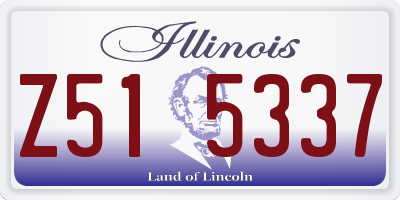 IL license plate Z515337