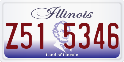 IL license plate Z515346