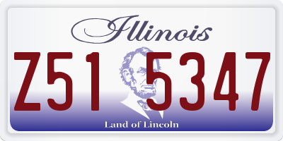 IL license plate Z515347
