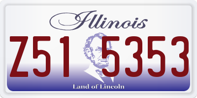 IL license plate Z515353