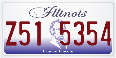 IL license plate Z515354