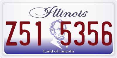 IL license plate Z515356